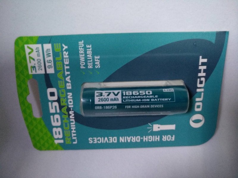Olight ORB-186P26 18650 2600mAh 3.6V 原廠電池 限隨手電筒購買