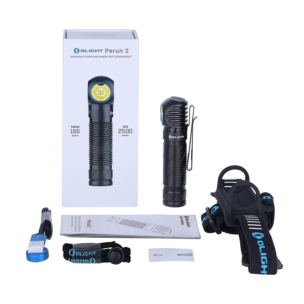 Olight PERUN 2 雷神2 2500流明 L型拐角燈 頭燈 泛光 磁吸充電 21700