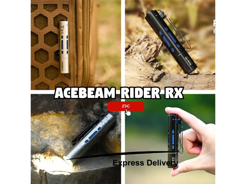 ACEBEAM Rider RX 650流明 高顯色EDC 手電筒 不鏽鋼 旋轉式 SOS 