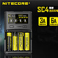 NiteCore SC4 智能6A快充 液晶顯示4槽充電器 18650電池自動識別 LCD液晶螢幕 