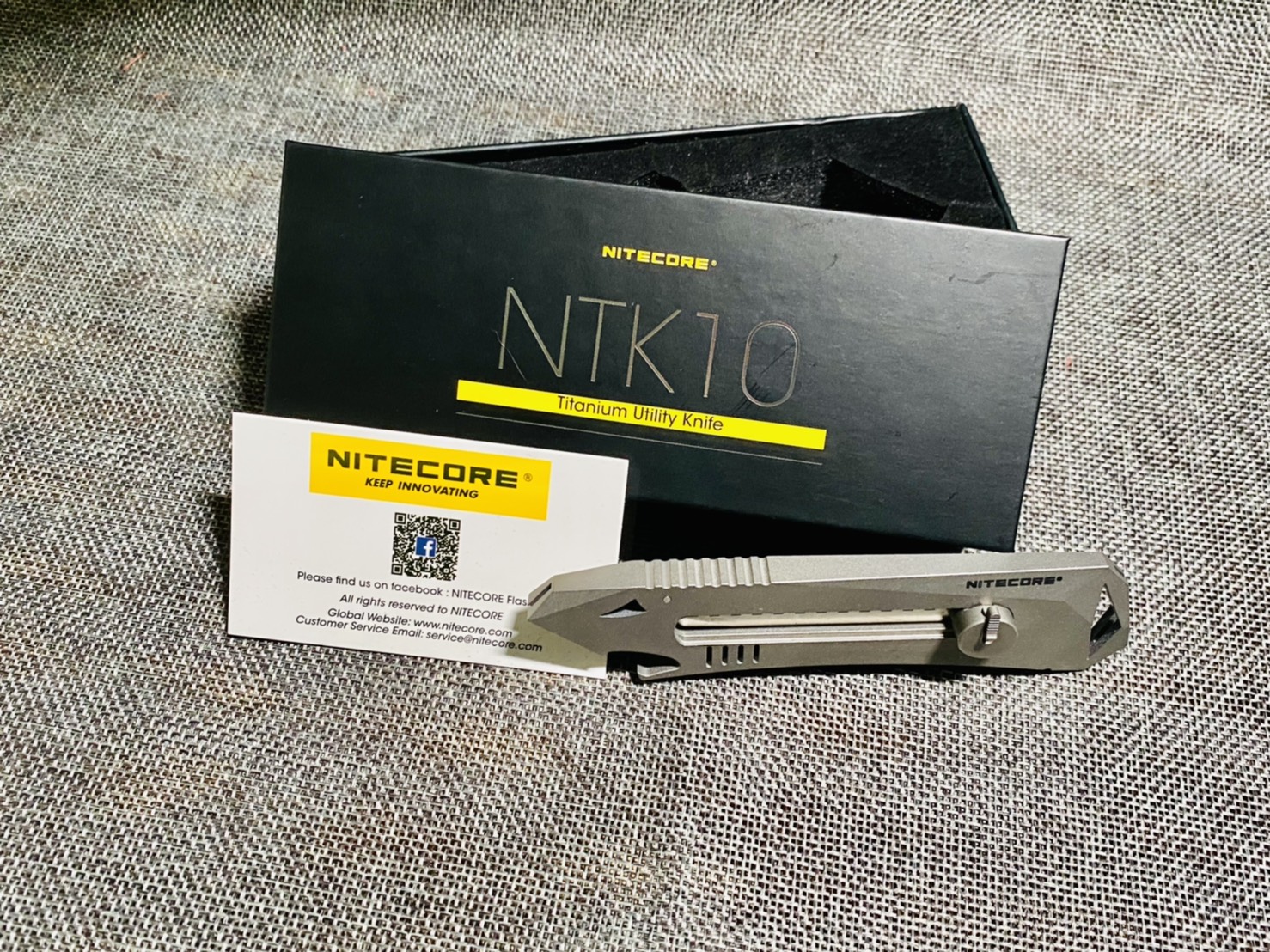 NITECORE NTK10 鈦合金多功能小刀 日本愛利華 自由調解 背夾 開瓶 防滑設計 鎖定結構 擊破 EDC