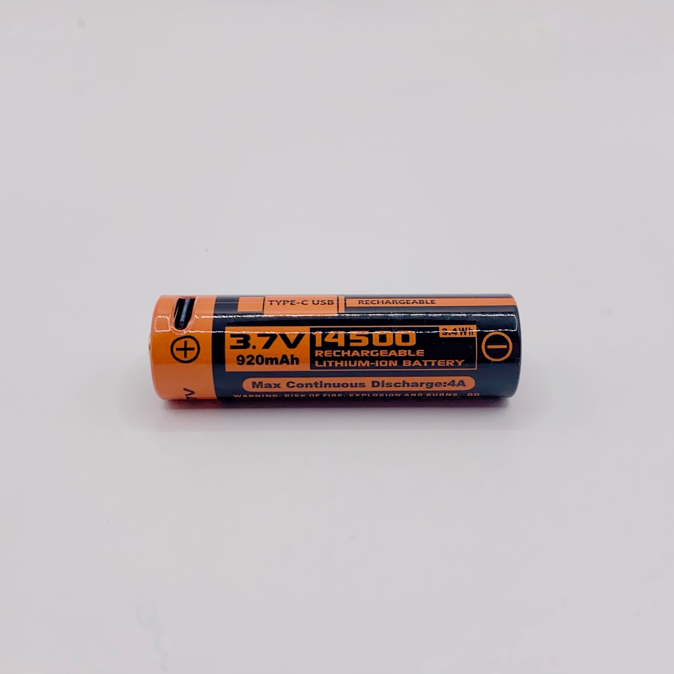 Manker 14500 920mAh 3.7v 鋰電池 USB-C 限隨手電筒加購