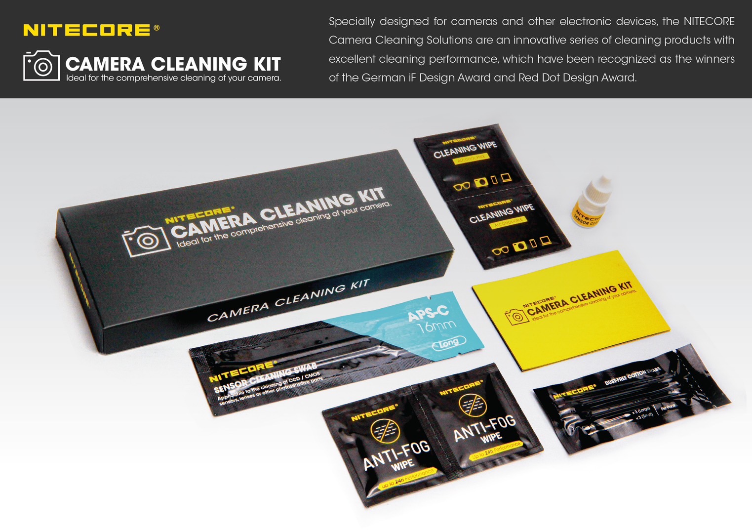 NITECORE CAMERA CLEANING KIT 相機清潔試用套裝 NITECORE CAMERA CLEANING KIT 相機清潔試用套裝