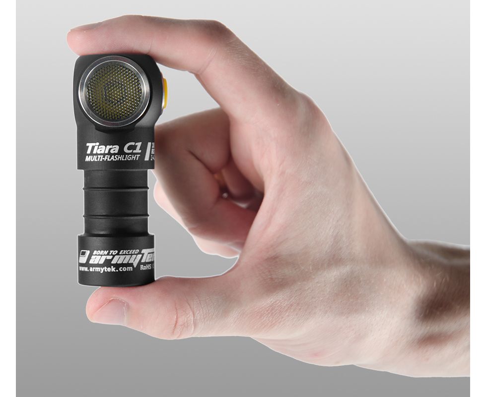 Armytek Tiara XP-L C1 黃光 740流明 93米 泛光 頭燈 加贈原廠18350鋰電池