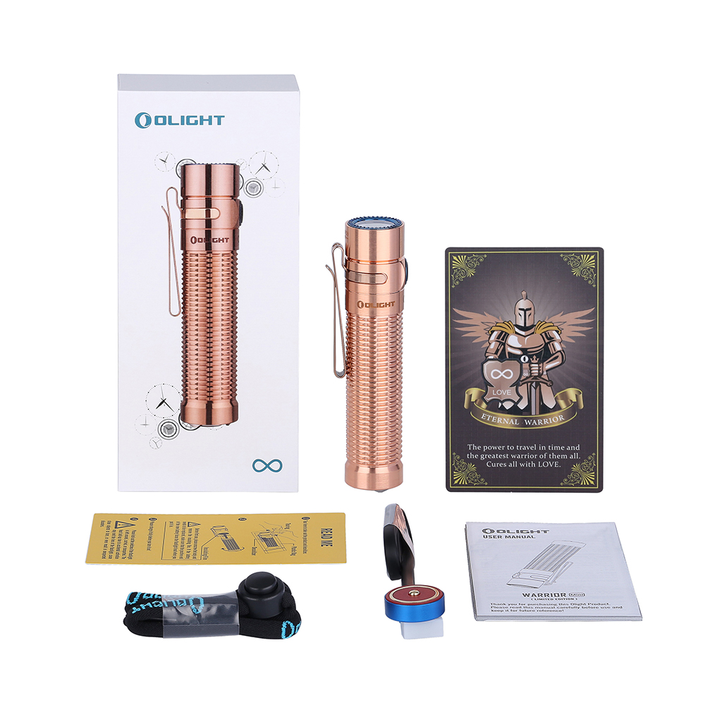 限量 Olight WARRIOR MINI 永恆 原生銅 1500流明 高亮度手電筒 一鍵高亮 防水 收藏