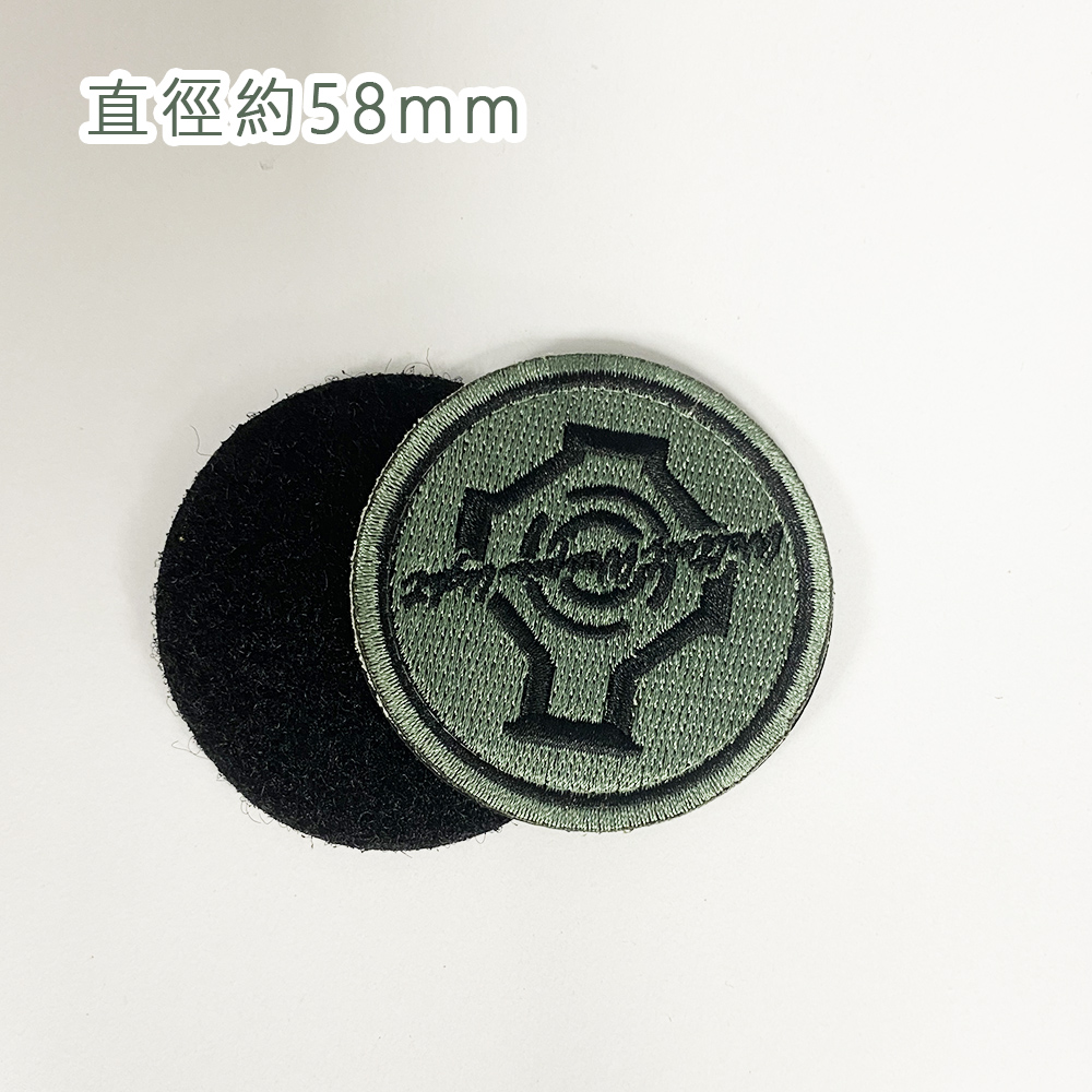 WELTOOL 刺繡臂章 生存遊戲 識別章 雙面黑色魔鬼氈