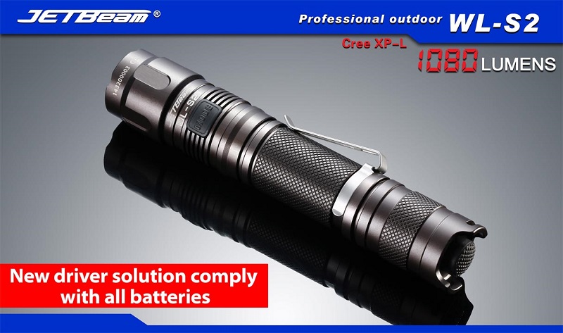 Jetbeam WL-S2 1080流明 CREE XP-L晶片 電池全兼容戰術手電筒 EDC Jetbeam WL-S2 1080流明 CREE XP-L晶片 電池全兼容戰術手電筒 EDC