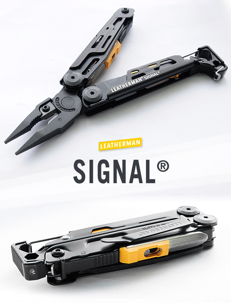 美國 Leatherman SIGNAL 黑色多功能 工具鉗 #832586 打火棒 安全哨 磨刀器 尖嘴 21種