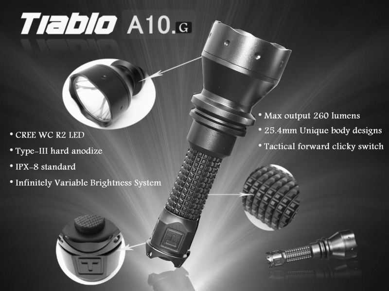 Tiablo A10G 最新 R5 版 遠射高亮手電 Tiablo A10G 最新 R5 版 遠射高亮手電