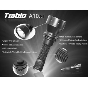 Tiablo A10G 最新 R5 版 遠射高亮手電 Tiablo A10G 最新 R5 版 遠射高亮手電