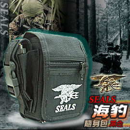 US SEALS海豹軍腰包_黑色 G-157